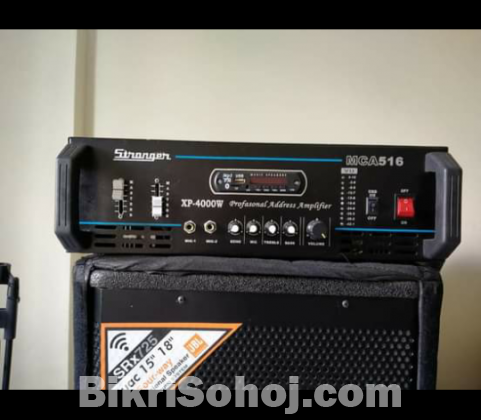 Stranger proffessional amlifier and Sp-2 Single sound box.
